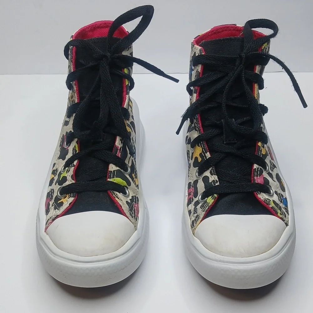 Converse Chuck Taylor All Star Girls Platform Shoes‎ Leopard Print High Top